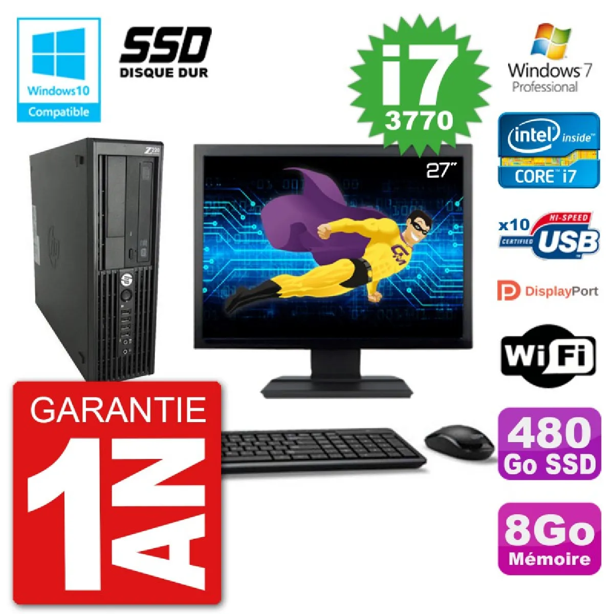 HP Z220 SFF État correct - Hewlett-Packard reconditionné disponible sur Rue du Commerce Seconde Vie